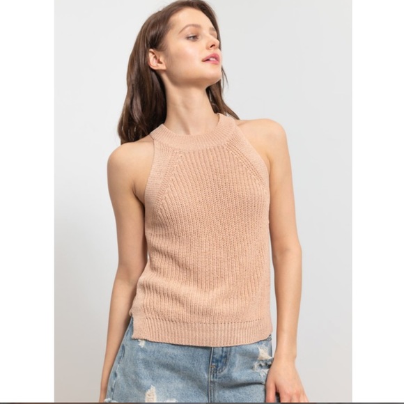 CASEY-Knit Halter Sweater - Picture 7 of 15